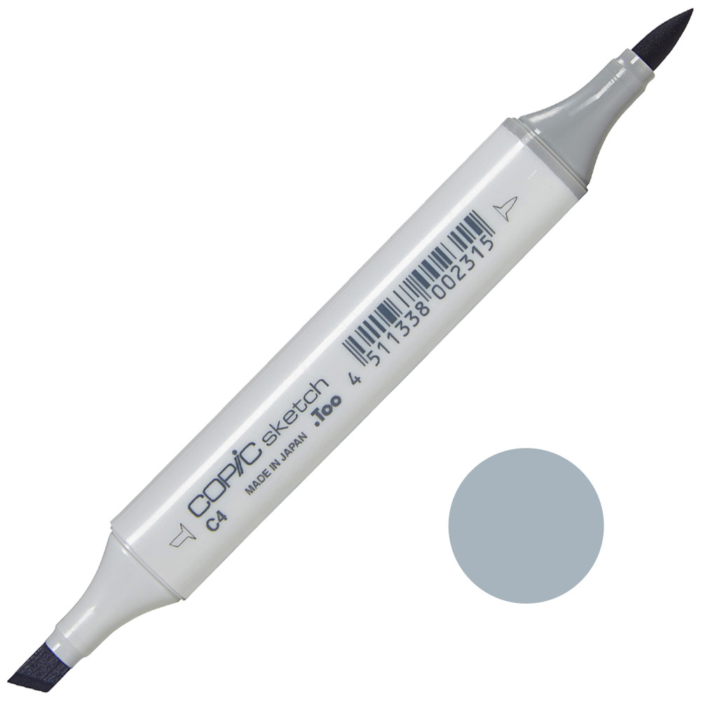 Copic Sketch Alcohol Ink Marker C4 Cool Gray 4