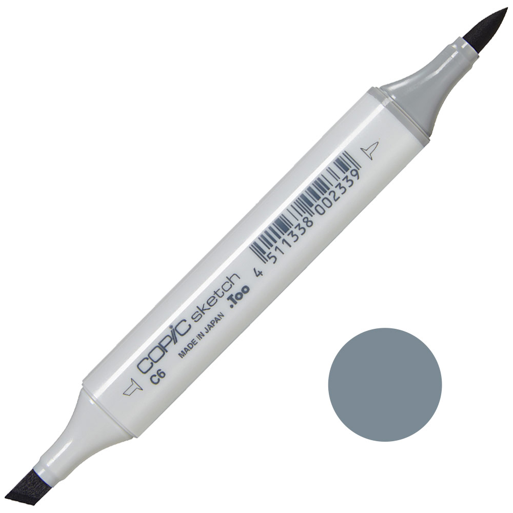 Copic Sketch Alcohol Ink Marker C6 Cool Gray 6