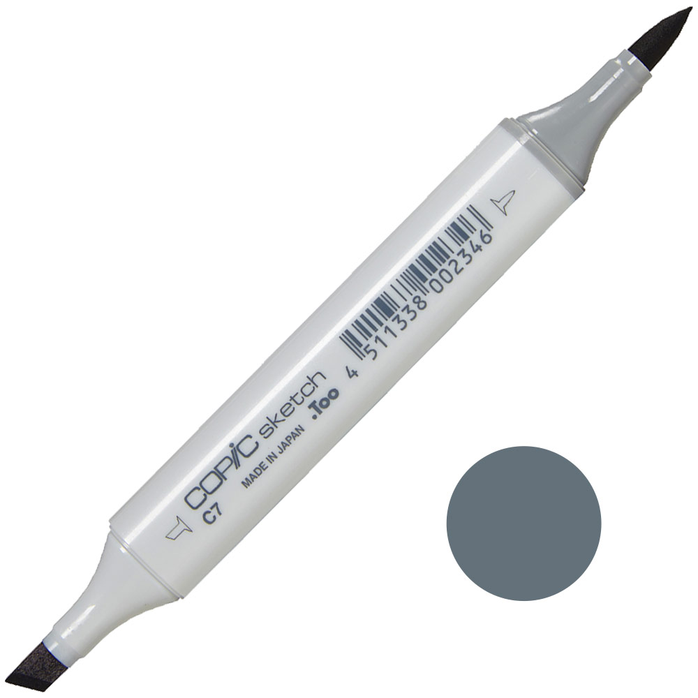 Copic Sketch Alcohol Ink Marker C7 Cool Gray 7