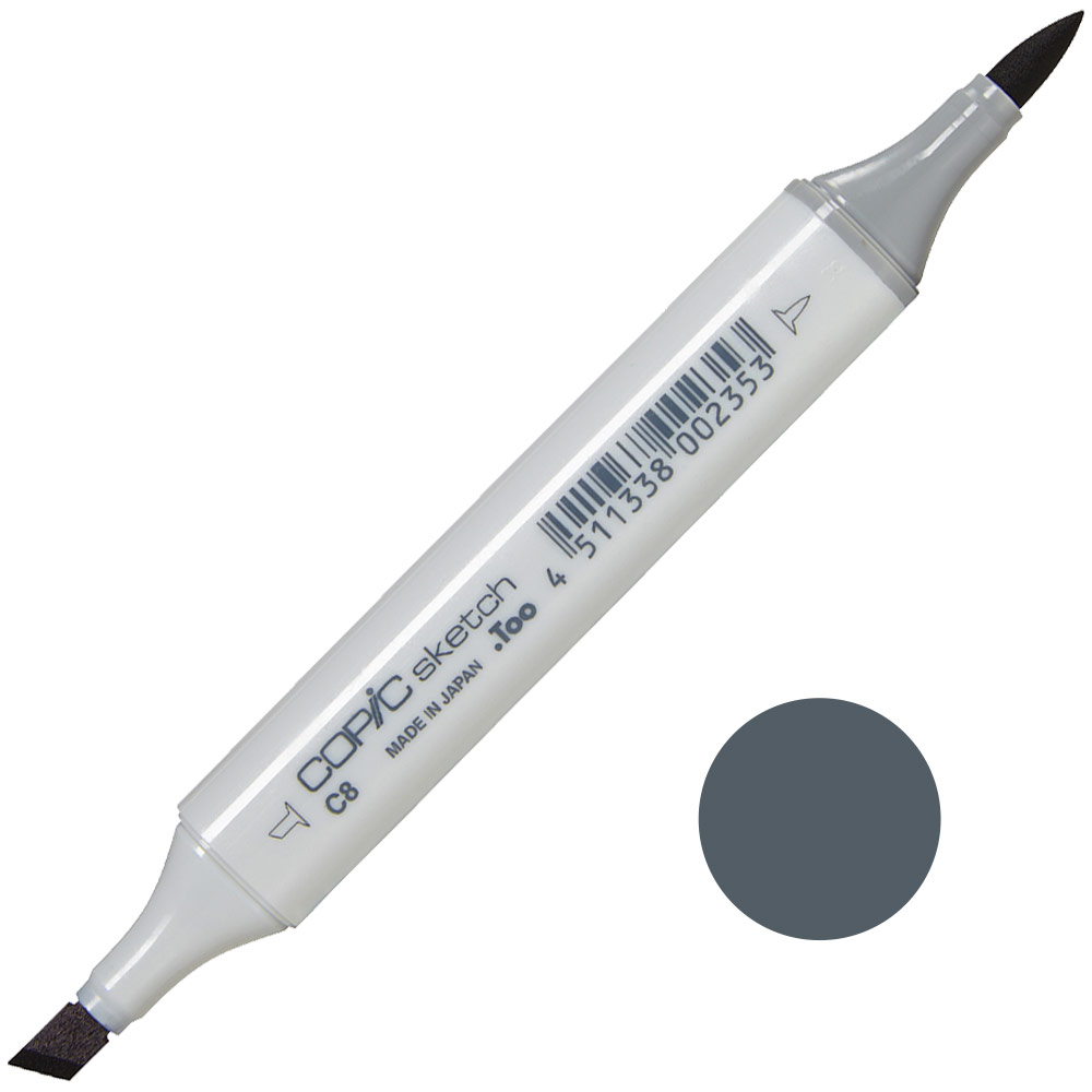 Copic Sketch Alcohol Ink Marker C8 Cool Gray 8
