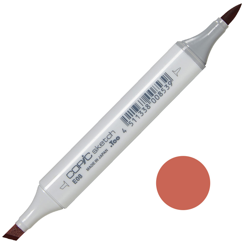 Copic Sketch Alcohol Ink Marker E08 Brown