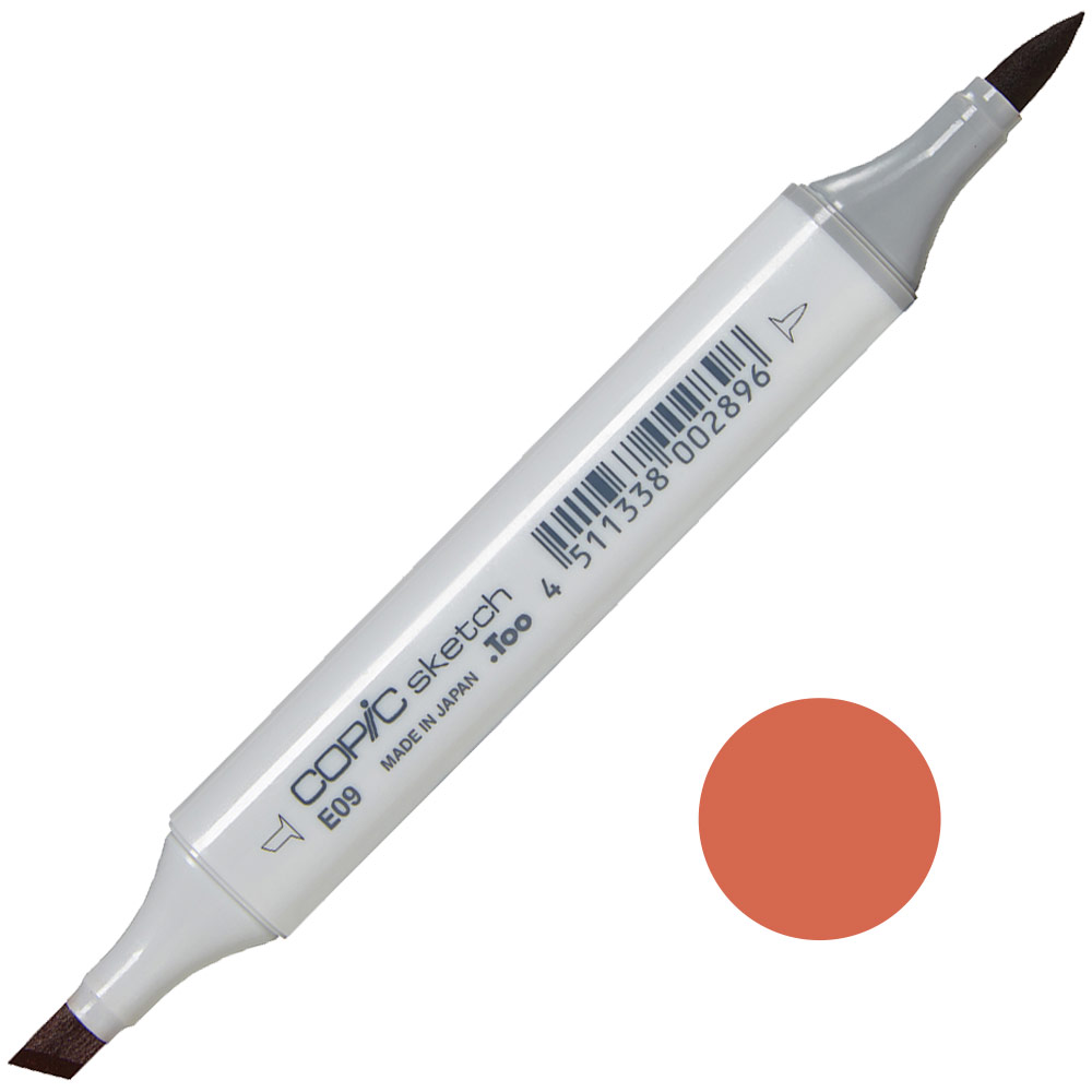 Copic Sketch Alcohol Ink Marker E09 Burnt Sienna