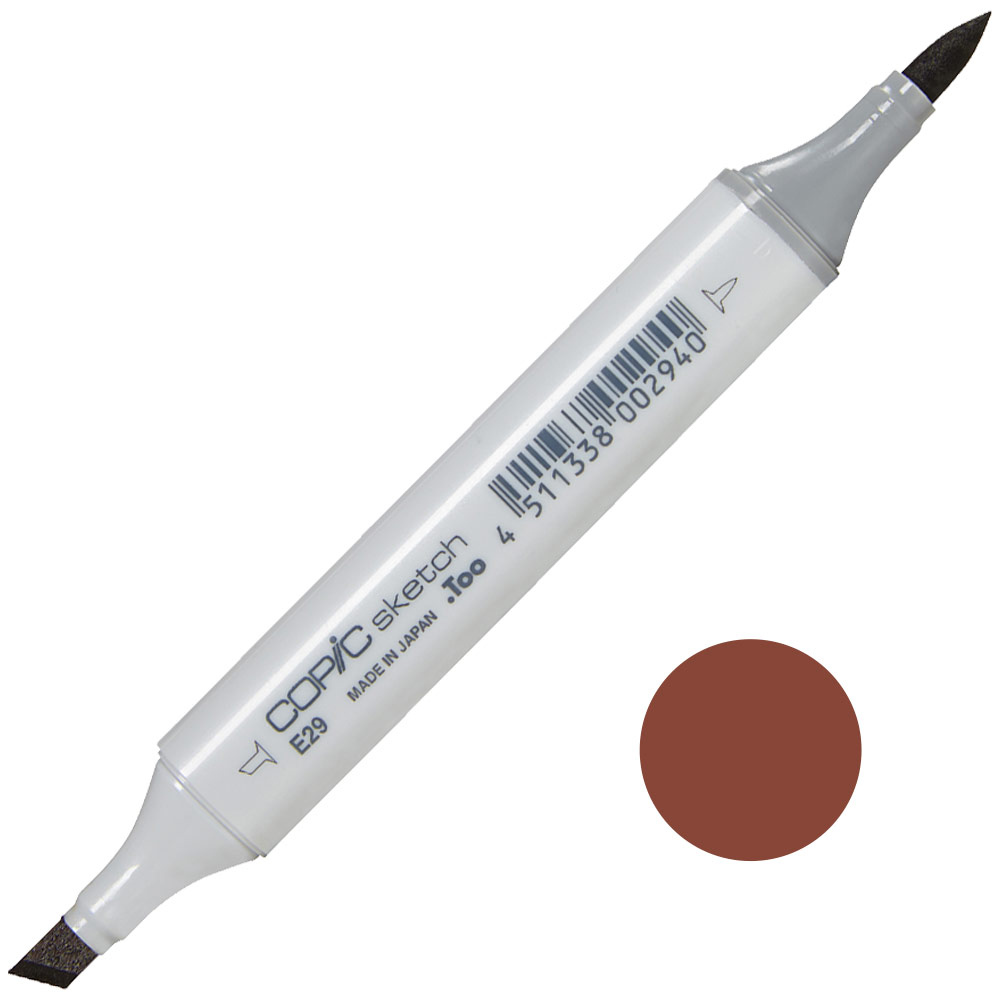 Copic Sketch Alcohol Ink Marker E29 Burnt Umber