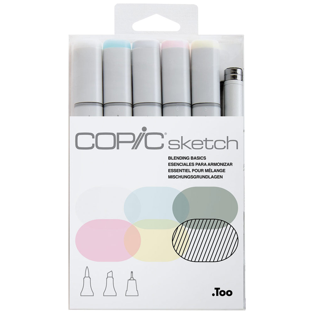 Copic Sketch Alcohol Ink Marker 6 Set Blending Basics