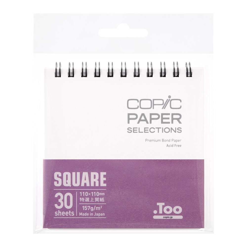 Copic Marker Sketchbook Wirebound 30 Sheets 4"x4" Square
