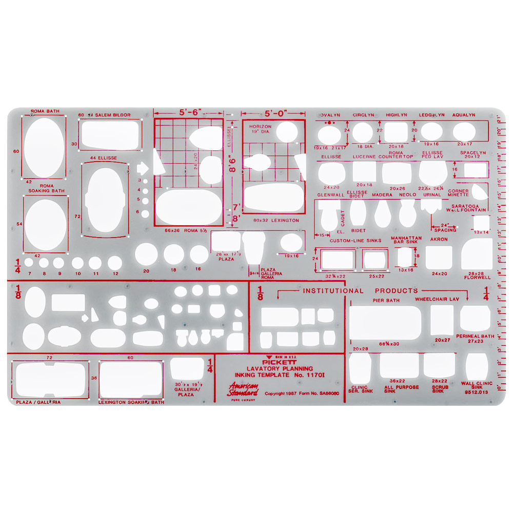 Pickett Lavatory Planning Template