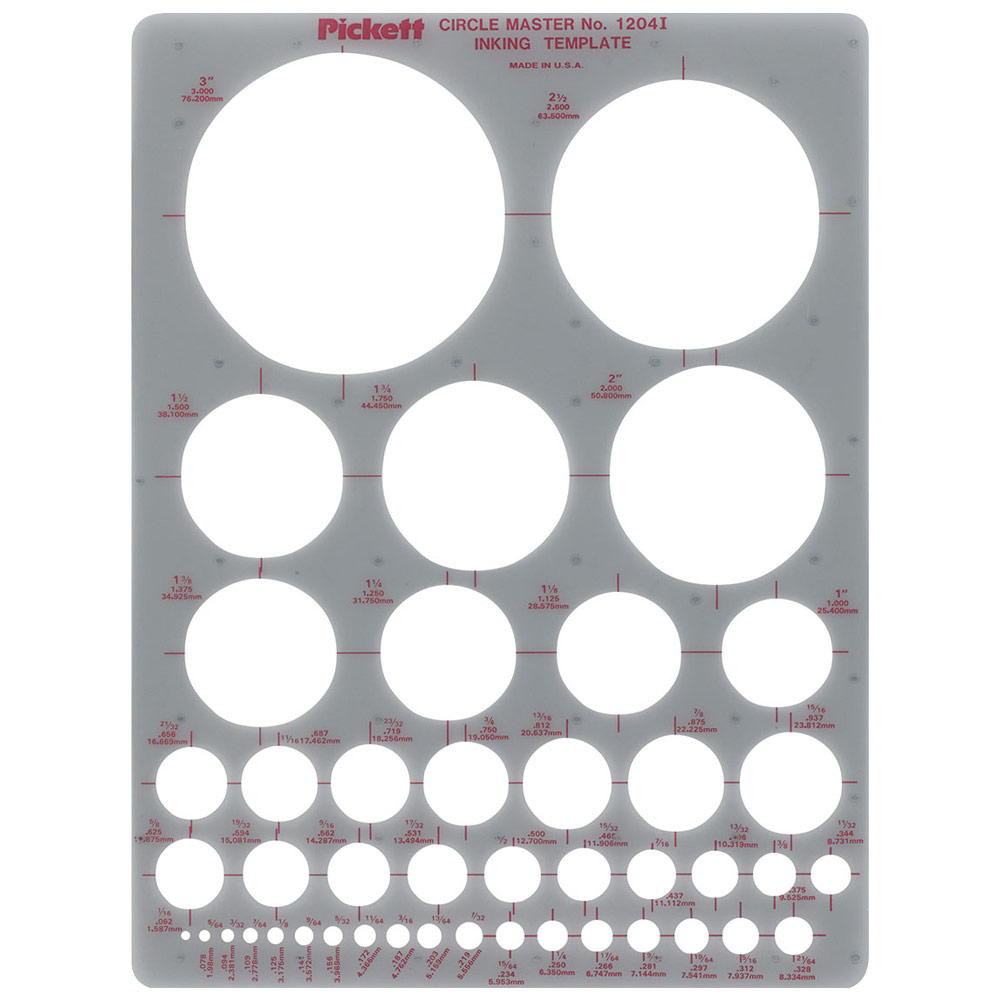 Circle Master No. 1204i Inking Template