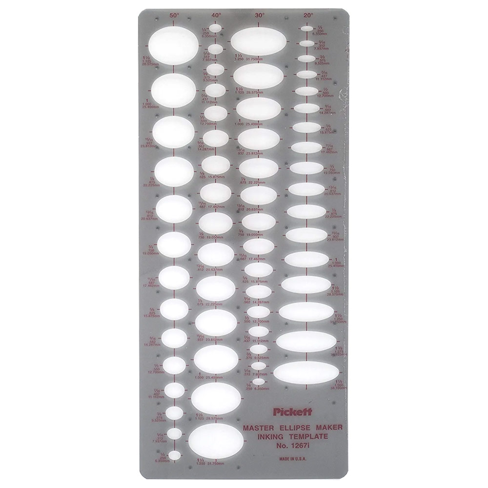 Pickett Master Ellipse Template