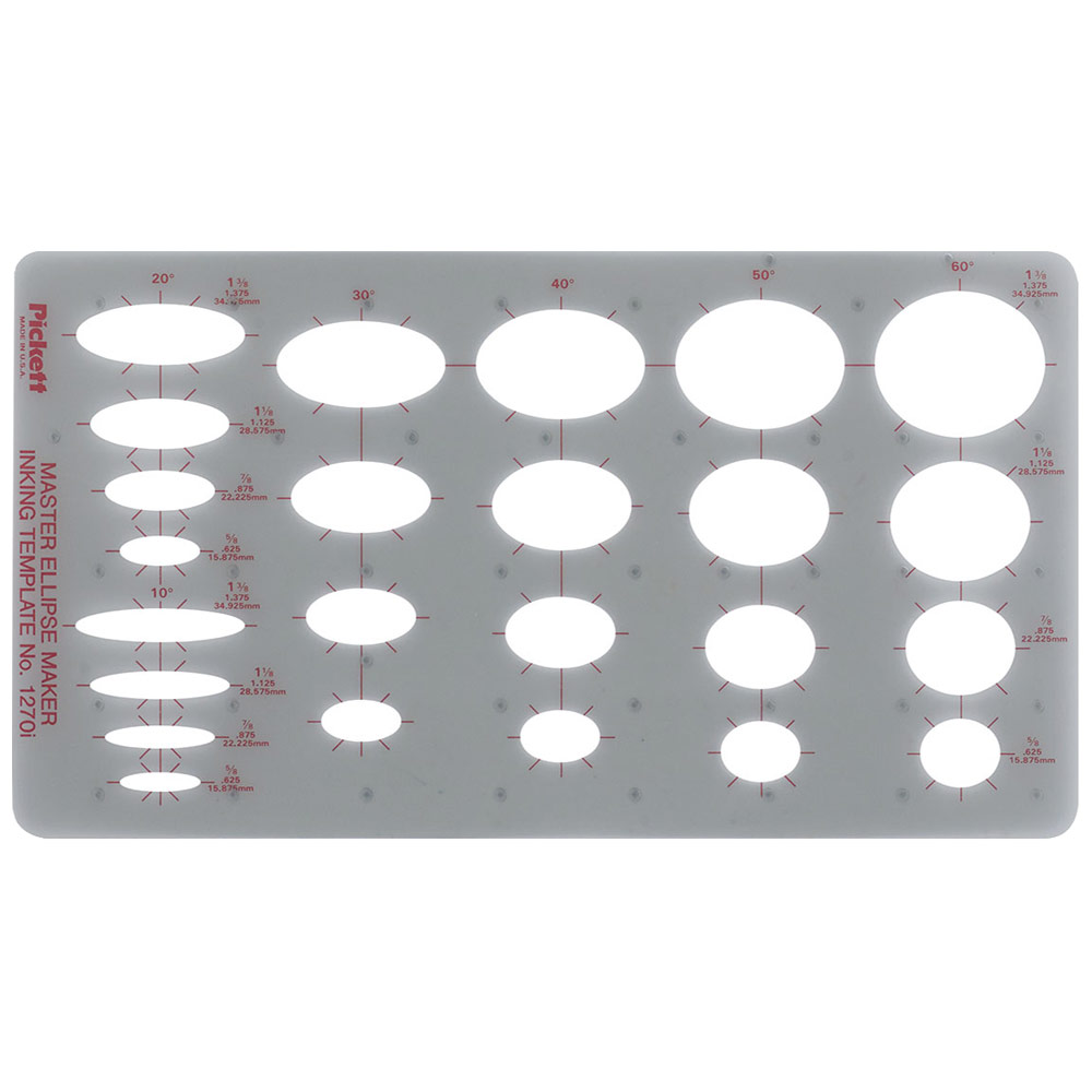 Pickett Master Ellipse Template