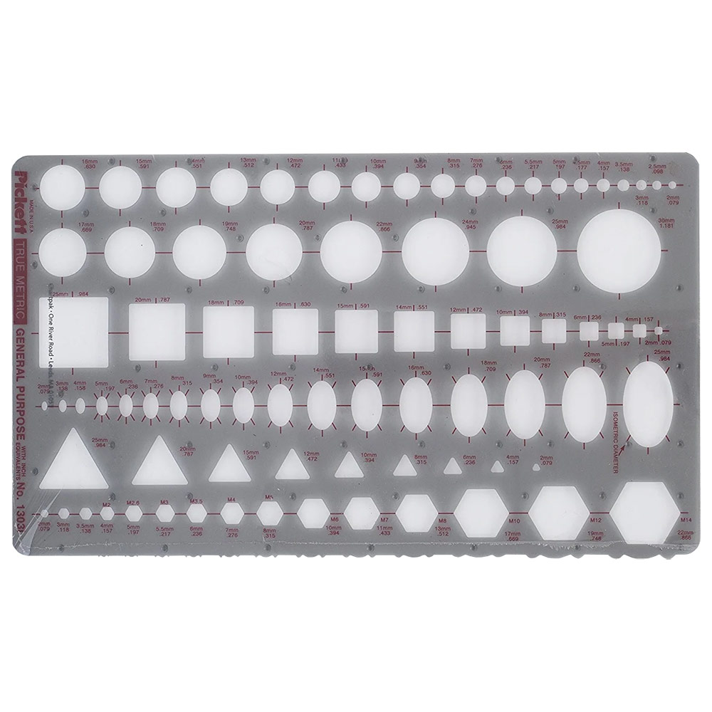 Pickett Metric General Purpose Template