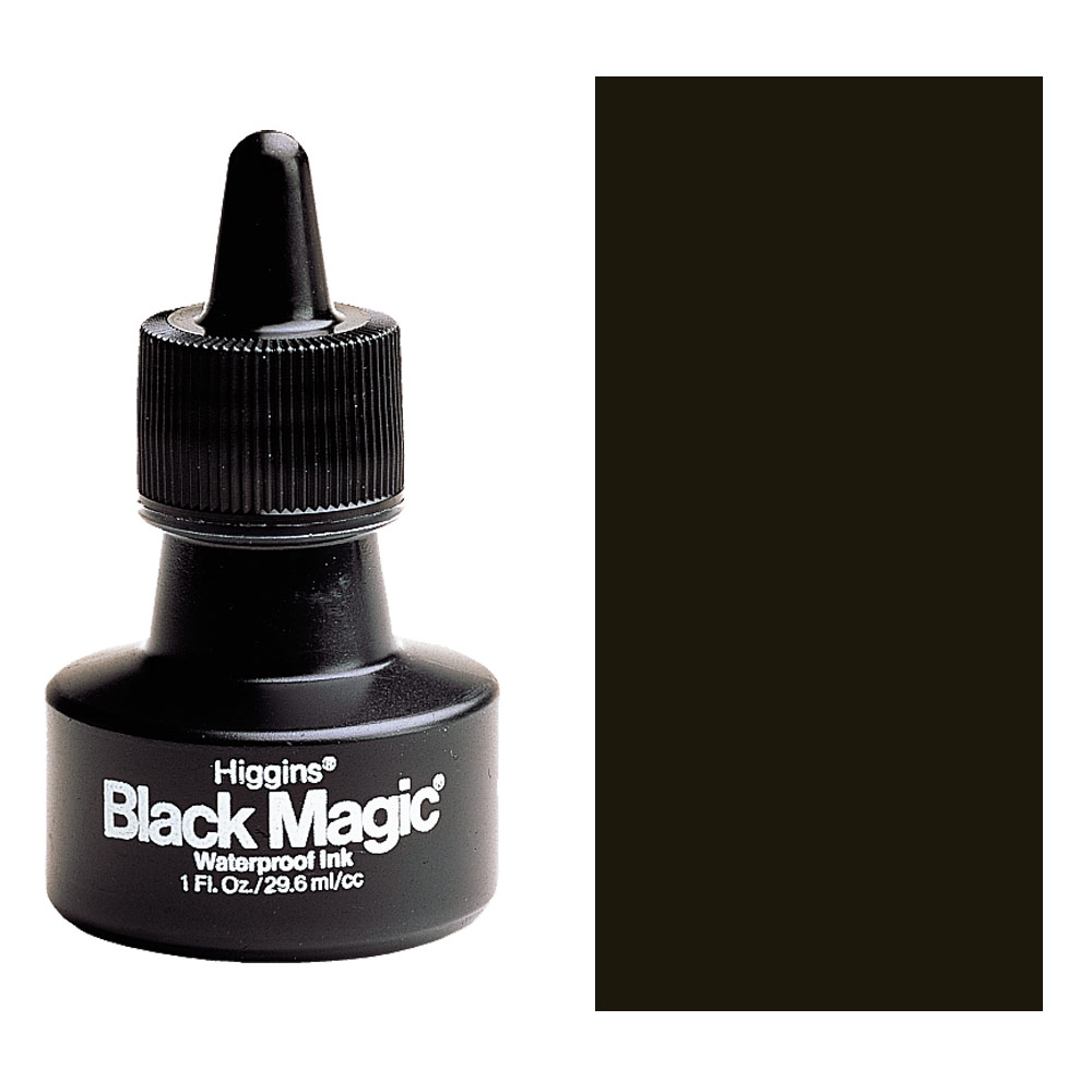 Higgins Black Magic Waterproof Ink 1oz Black