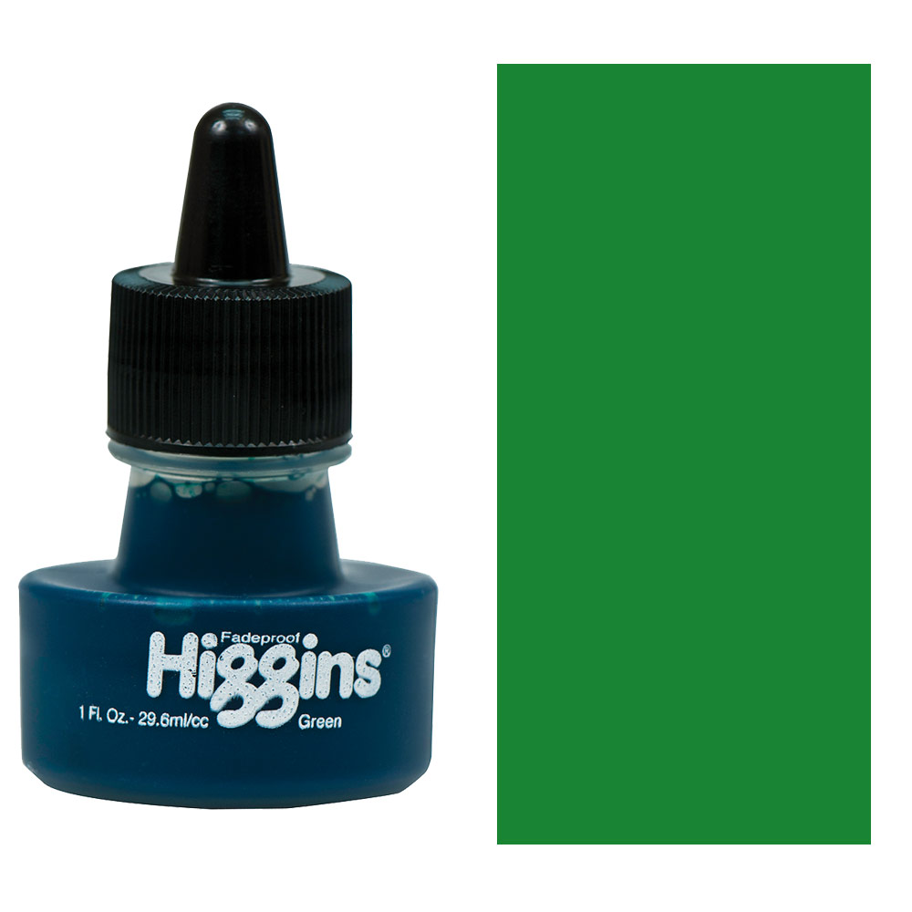 Higgins Non-Waterproof Drawing Ink 1 oz. - Green