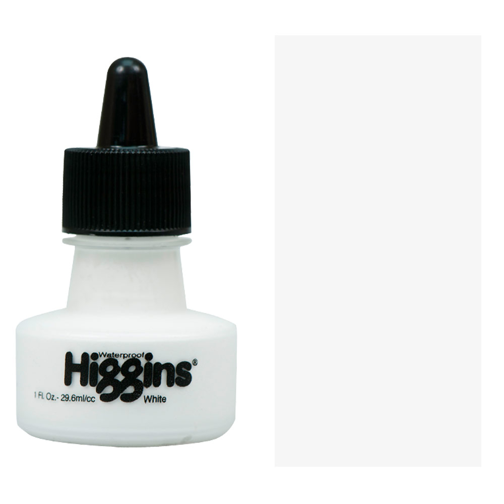 Higgins Water Proof Pigment-Based Ink 1oz White