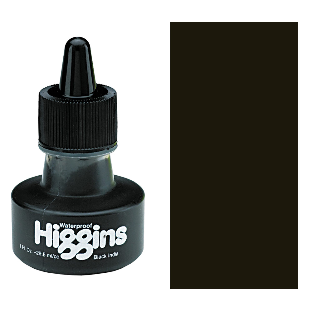 Higgins India Waterproof Ink 1oz Black