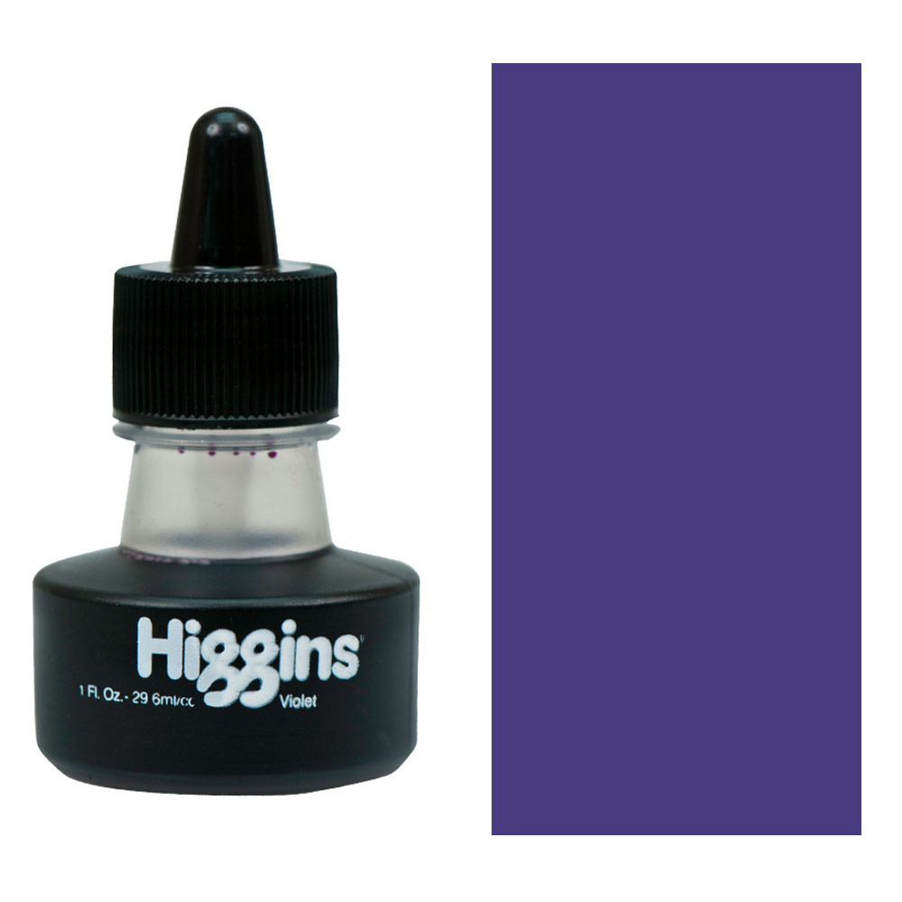 Higgins Fadeproof Pigmented Ink 1 oz. - Violet