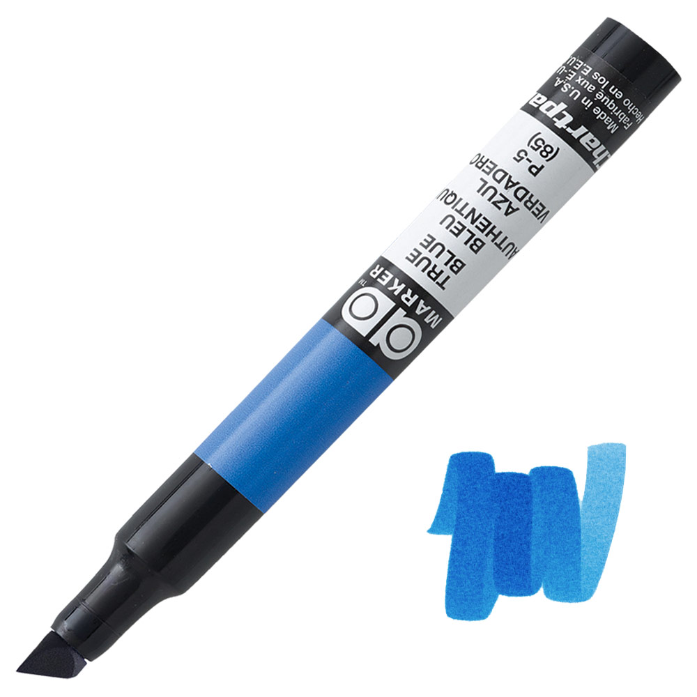 Chartpak AD Tri Tip Xylene Marker True Blue
