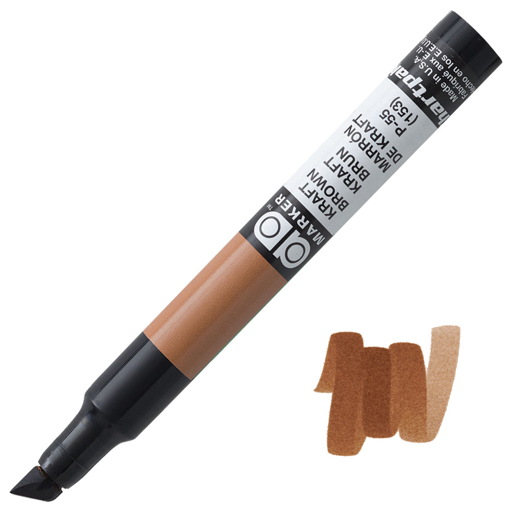 Chartpak AD Tri Tip Xylene Marker Kraft Brown