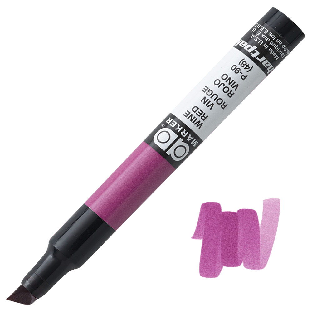 Chartpak AD Tri Tip Xylene Marker Wine Red