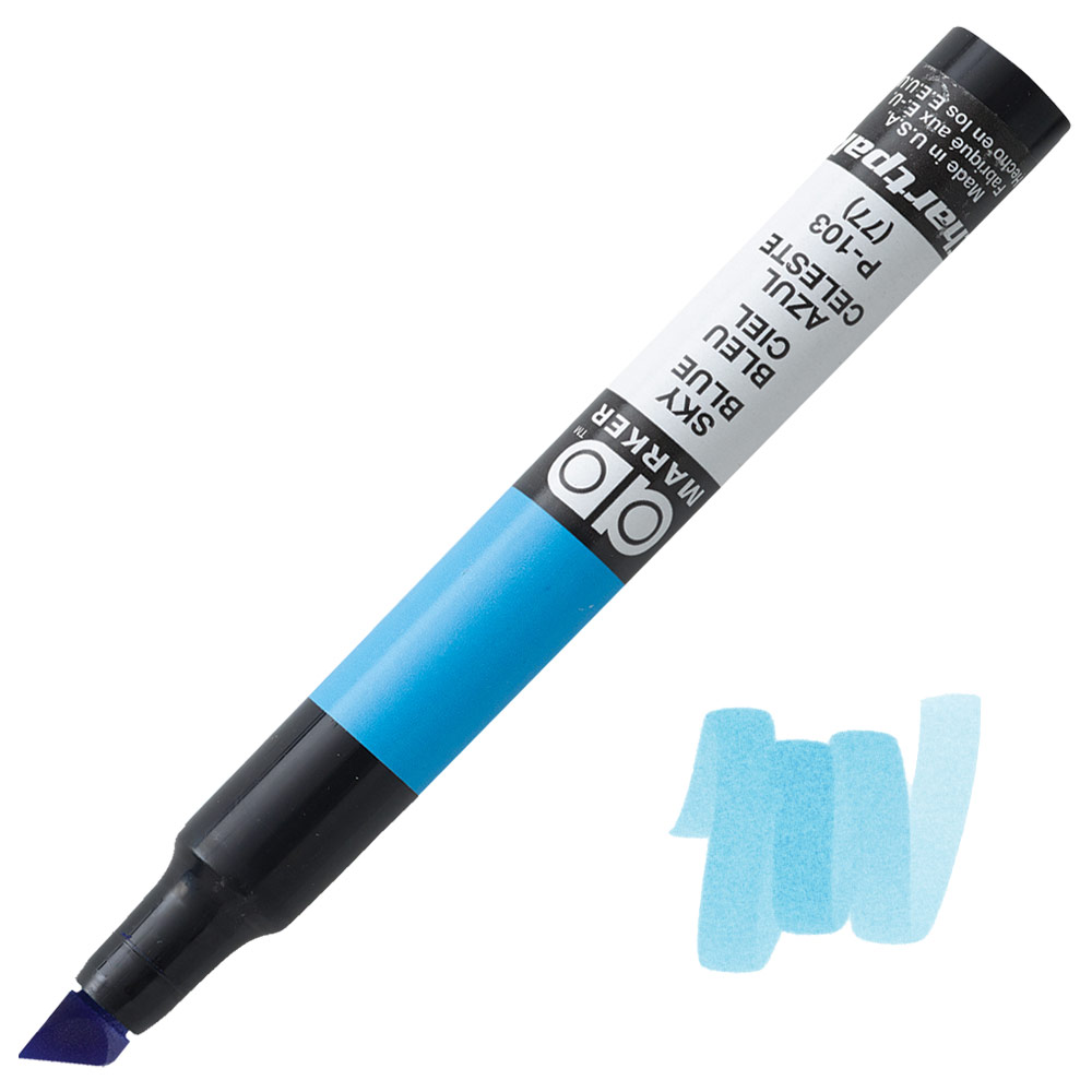 Chartpak AD Tri Tip Xylene Marker Sky Blue