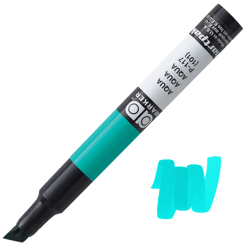 Chartpak AD Tri Tip Xylene Marker Aqua