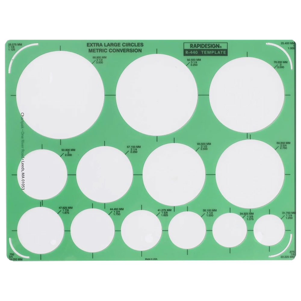 Rapidesign Extra Large Circles Template R-440