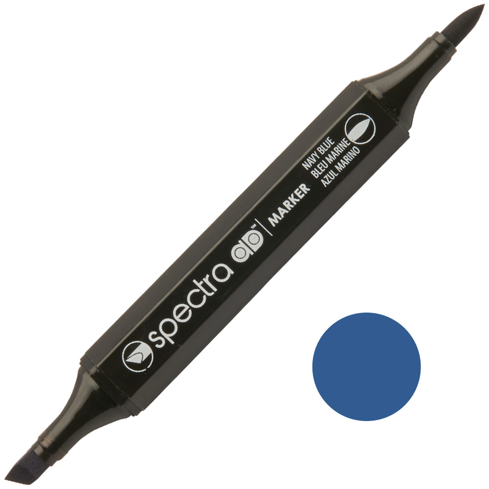 Chartpak Spectra AD Twin Tip Alcohol Marker Navy Blue