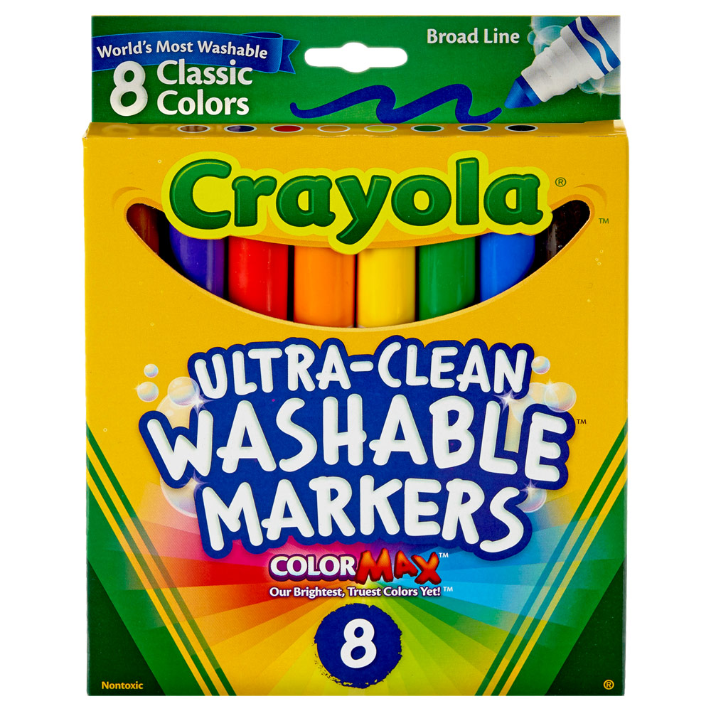 Crayola Washable Broad Line Marker Set - Classic Colors