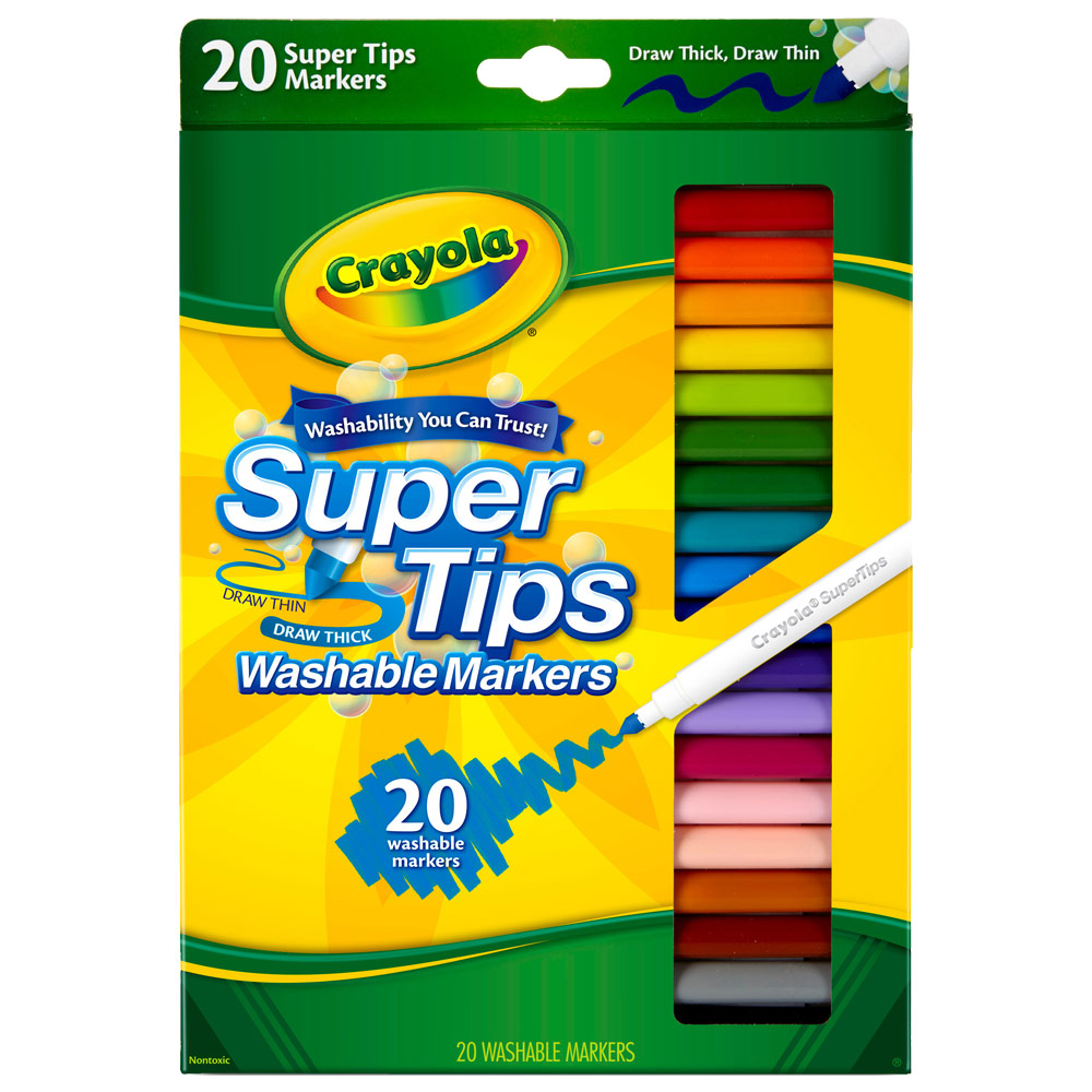 Crayola Washable Super Tips Marker 20 Set