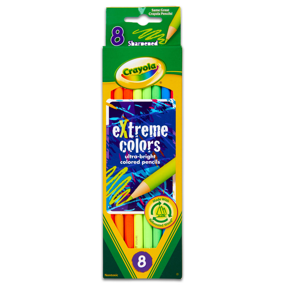 Crayola Extreme Color Pencil 8 Set Ultra-Bright