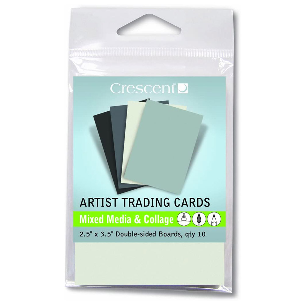 Crescent Artist Trading Cards 10pk Mixed Media Boards Grays