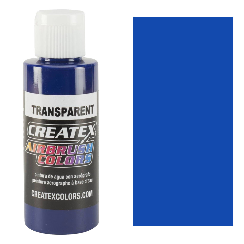 Createx Airbrush Colors 2oz Transparent Brite Blue