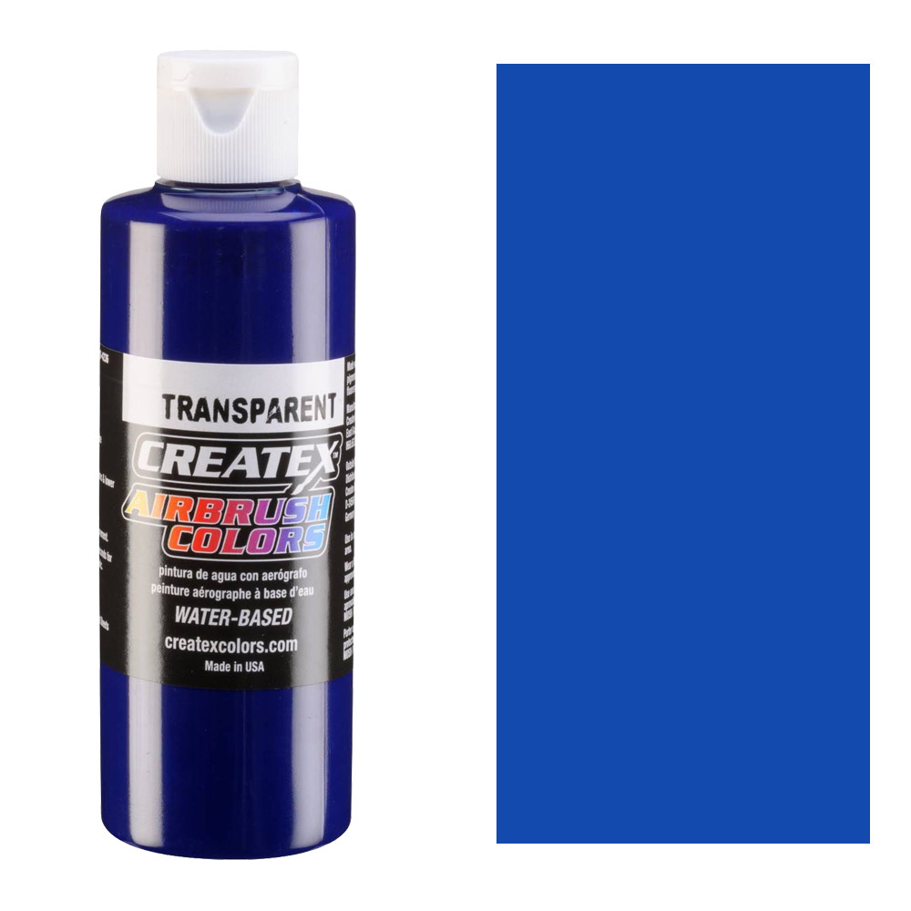 Createx Airbrush Colors 4oz Transparent Brite Blue