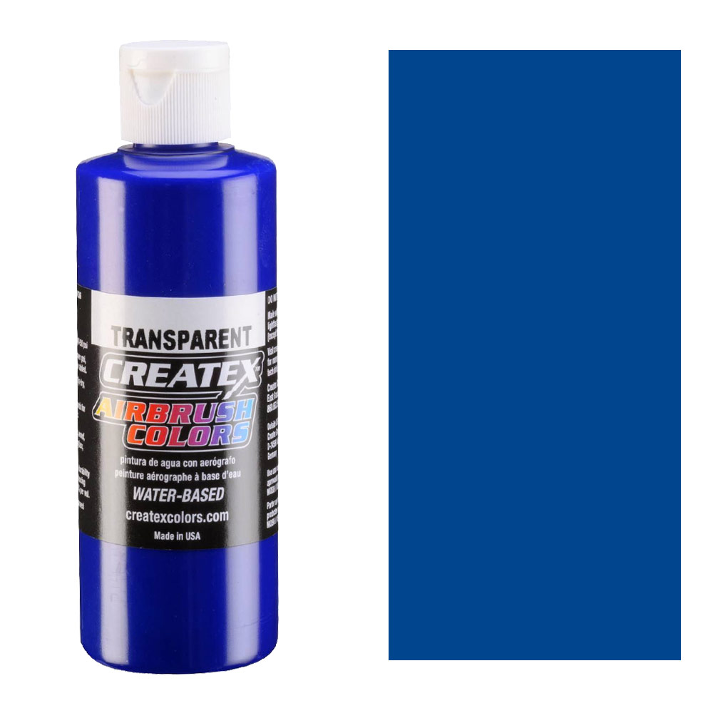 Createx Airbrush Colors 4oz Transparent Ultramarine Blue