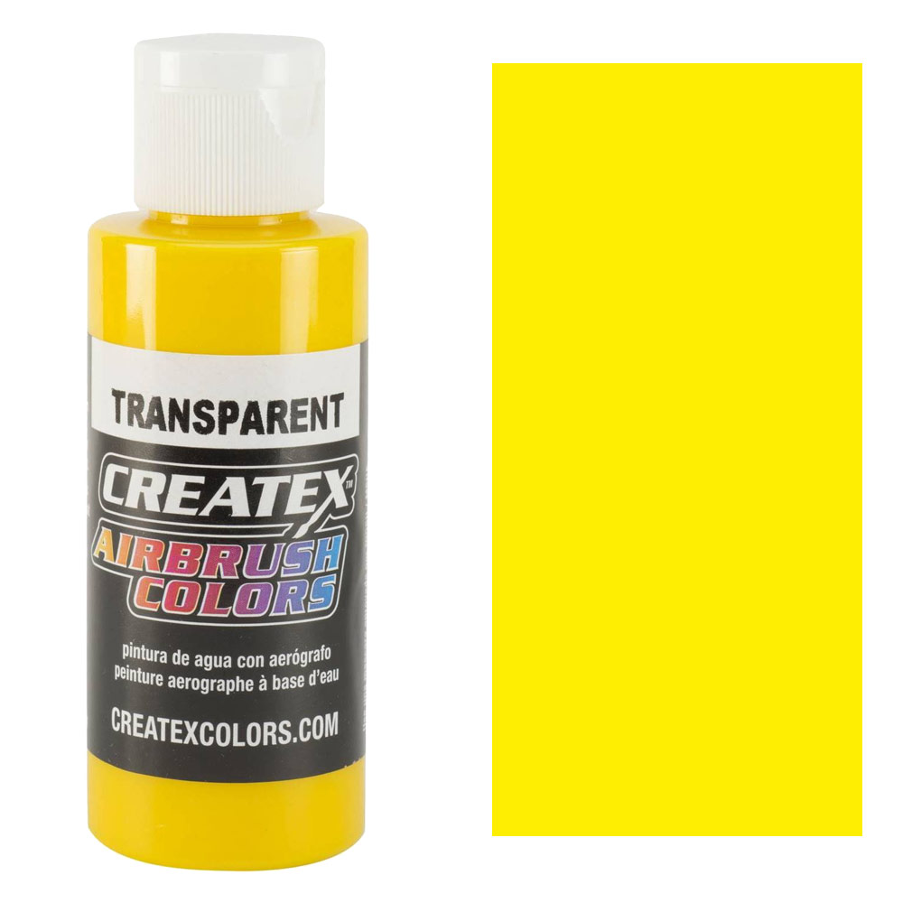 Createx Airbrush Colors 2oz Transparent Brite Yellow