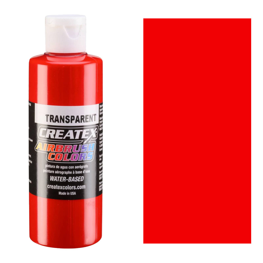 Createx Airbrush Colors 4oz Transparent Brite Red