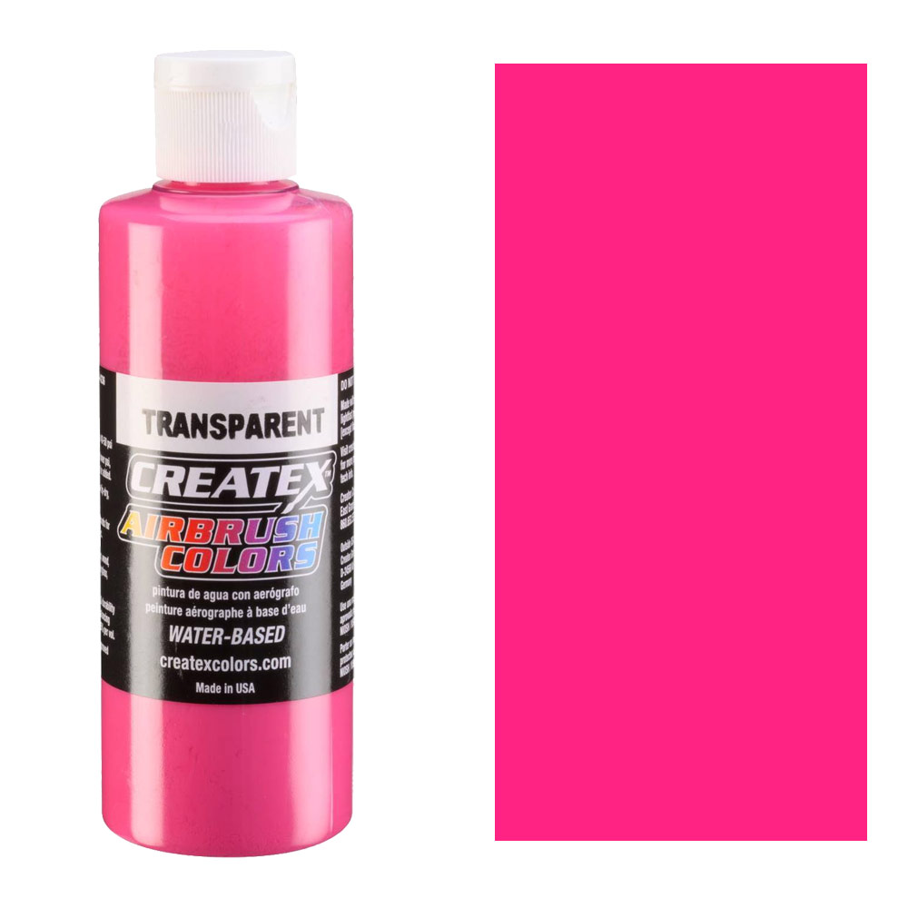 Createx Airbrush Colors 4oz Transparent Flamingo Pink