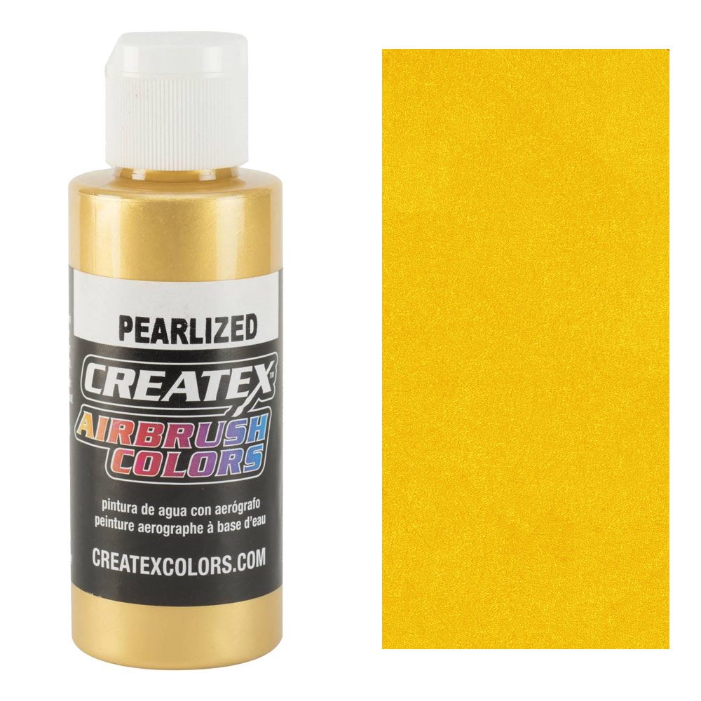 Createx Airbrush Colors 2oz Pearl Satin Gold