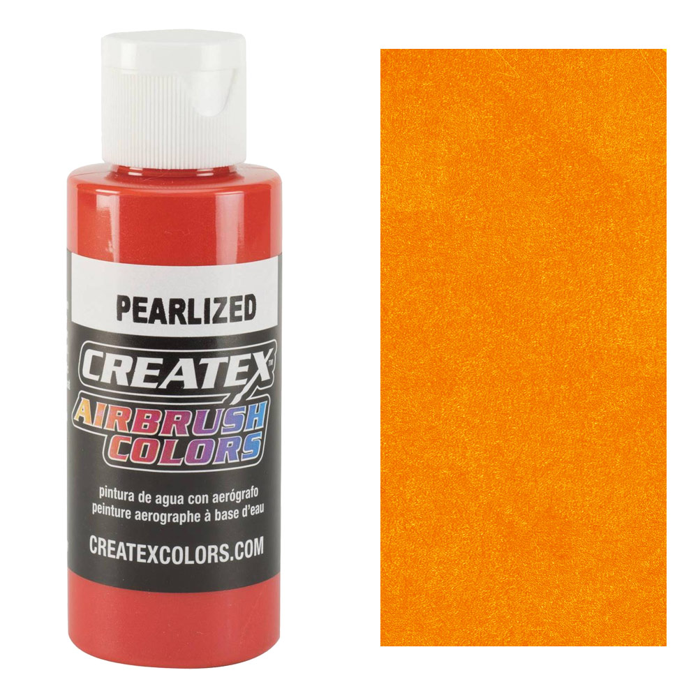 Createx Airbrush Colors 2oz Pearl Tangerine