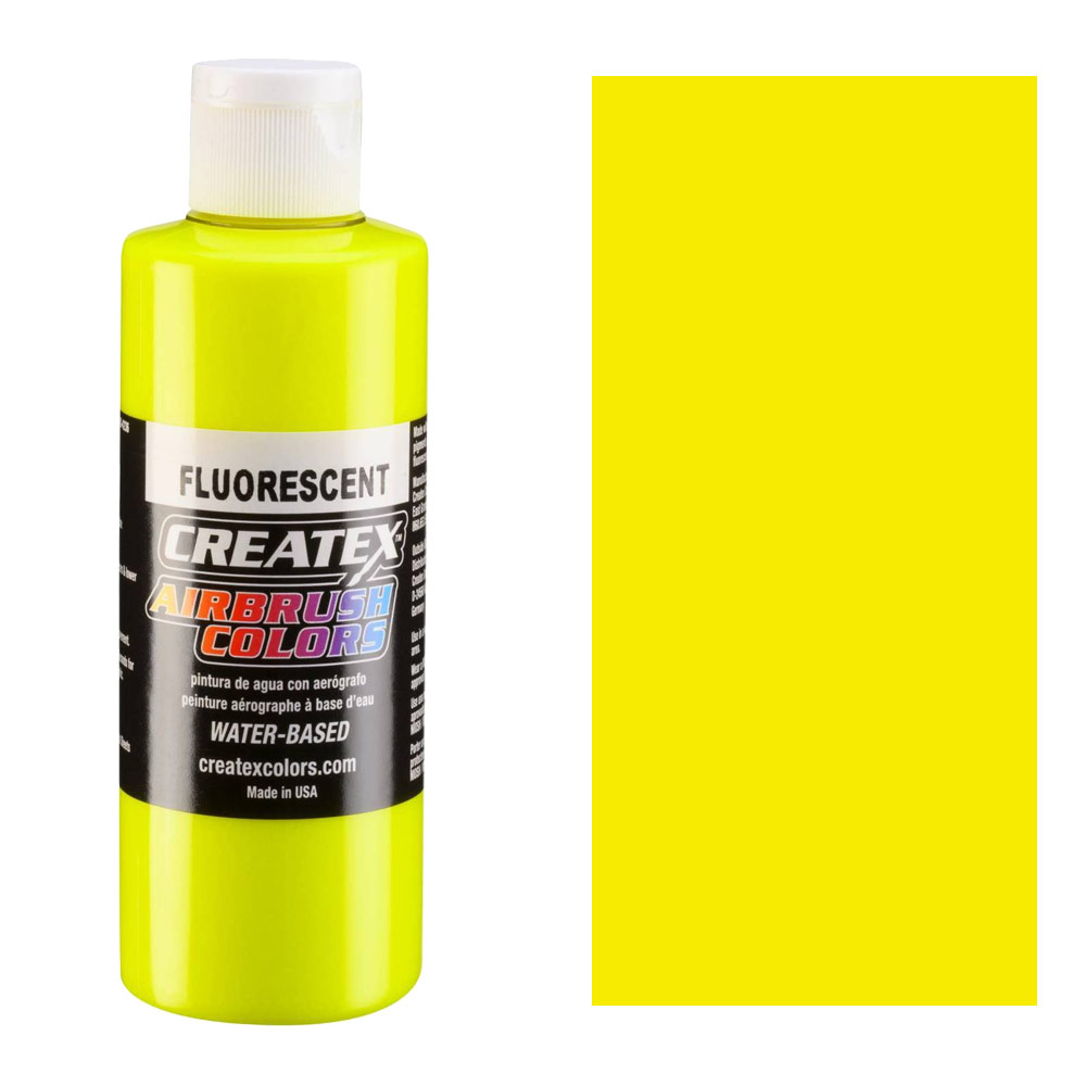 Createx Airbrush Colors 4oz Fluorescent Yellow