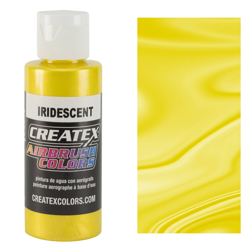 Createx Airbrush Colors 2oz Iridescent Yellow