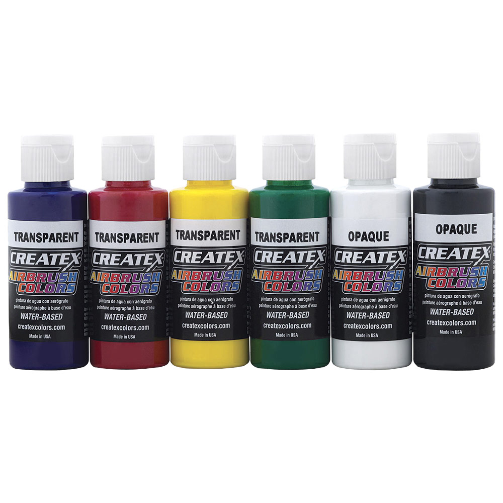 Createx Airbrush Colors 2oz x 6 Set Primary