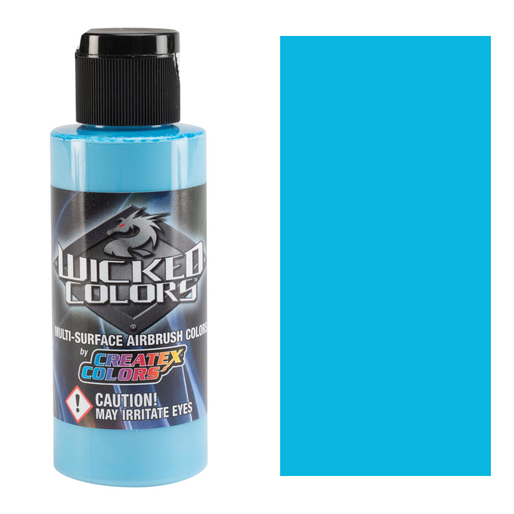 Createx Caribbean Blue, Airbrush Paint, Transparent, 2 oz (5105-02), 2  Ounce (Pack of 1)