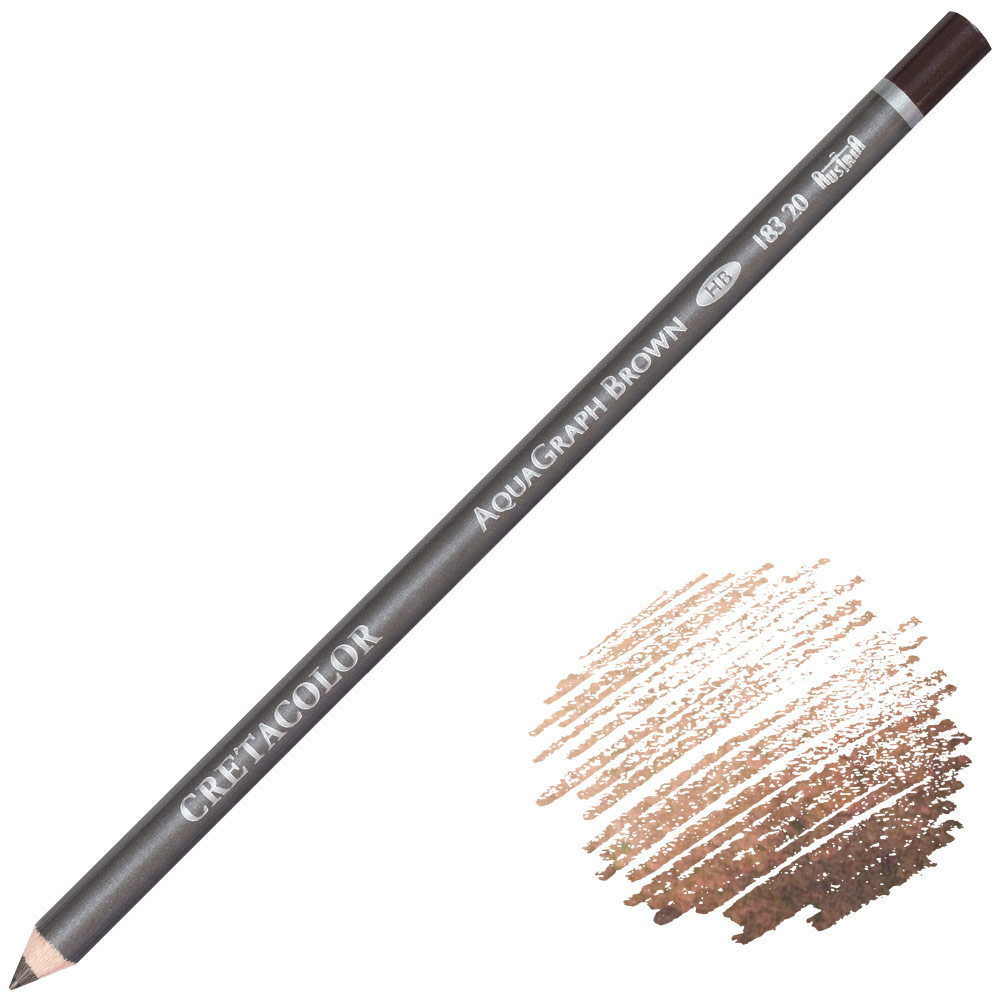 Cretacolor AquaGraph Water-Soluble Graphite Pencil HB Brown