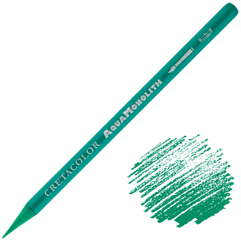 Cretacolor Aqua Monolith Water-Soluble Color Pencil Emerald
