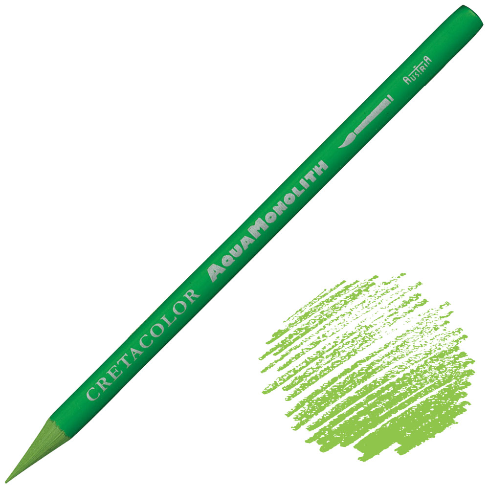 Cretacolor Aqua Monolith Water-Soluble Color Pencil Pea Green