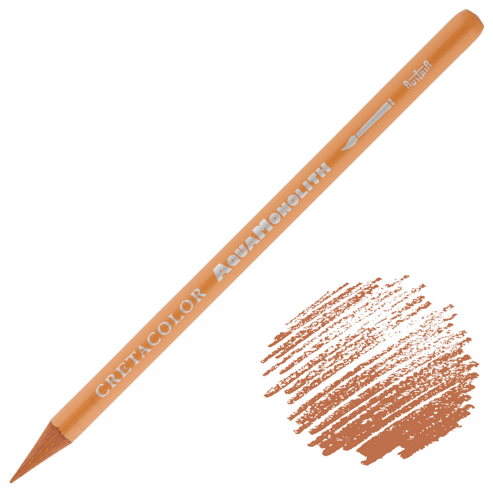 Cretacolor Aqua Monolith Water-Soluble Color Pencil Sienna Natural