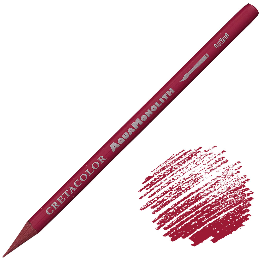 Cretacolor Aqua Monolith Water-Soluble Color Pencil Pompeian Red