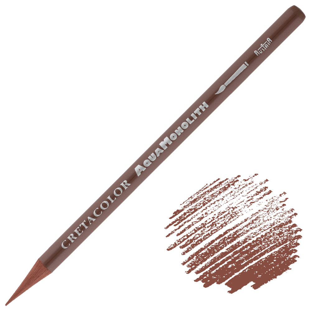 Cretacolor Aqua Monolith Water-Soluble Color Pencil Chestnut Brown