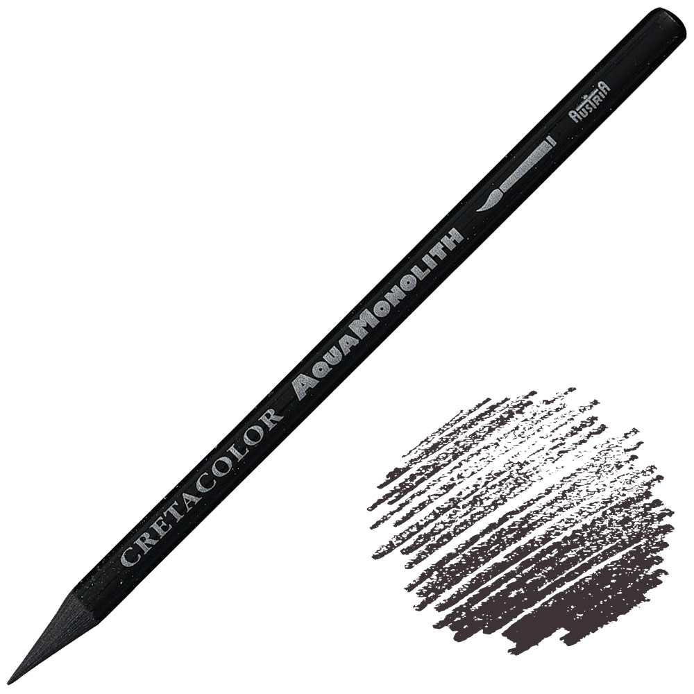 Cretacolor Aqua Monolith Water-Soluble Color Pencil Ivory Black