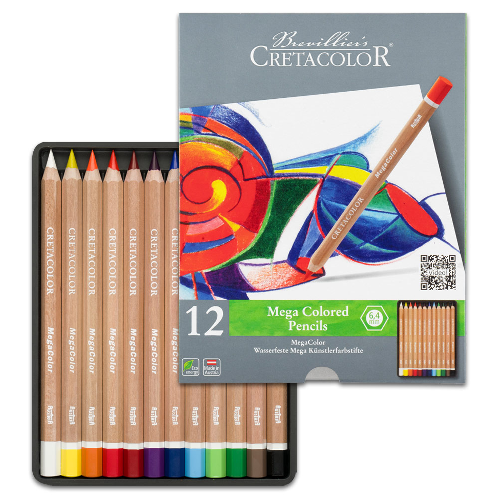 Cretacolor MegaColor Color Pencil 12 Set
